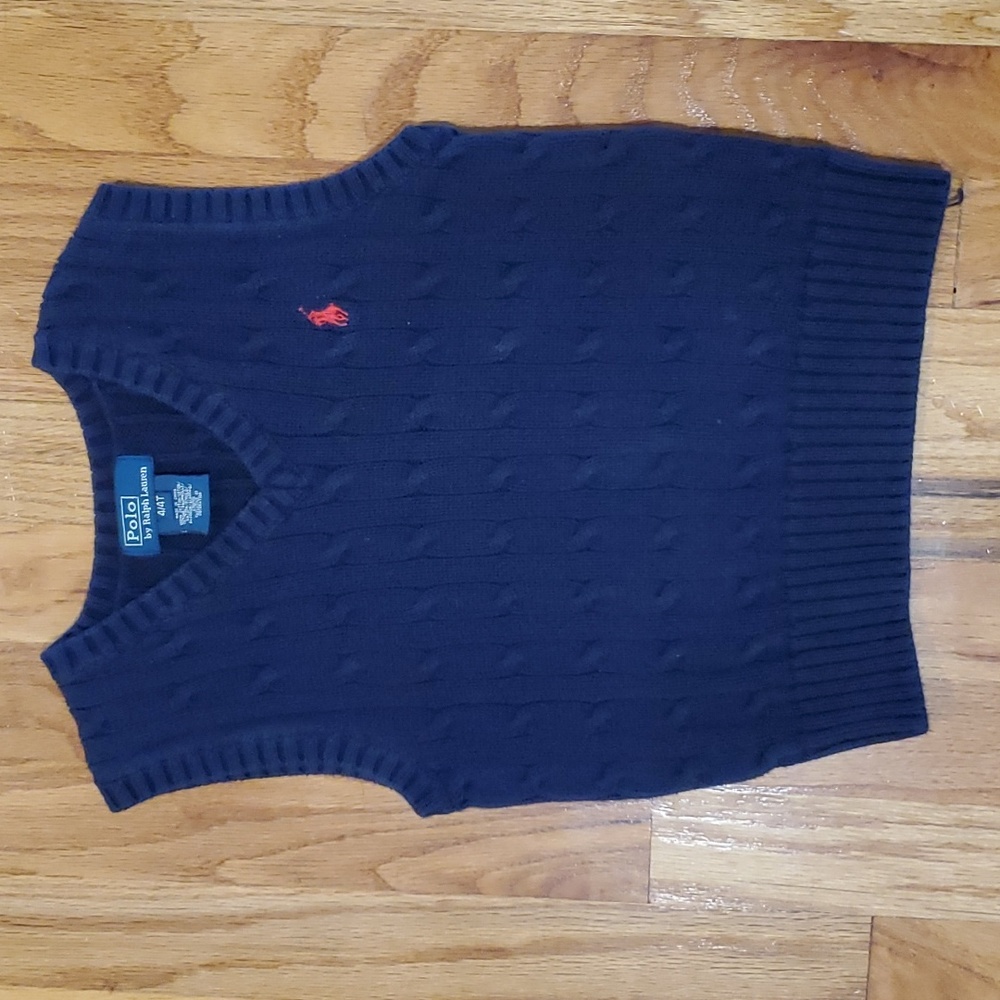Boys cotton knit vest by Ralph Lauren (size 4T)